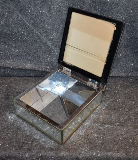 vintage mirrored jewelry box for sale 